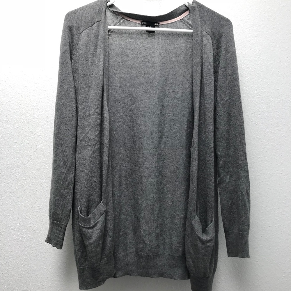 Grey cardigan